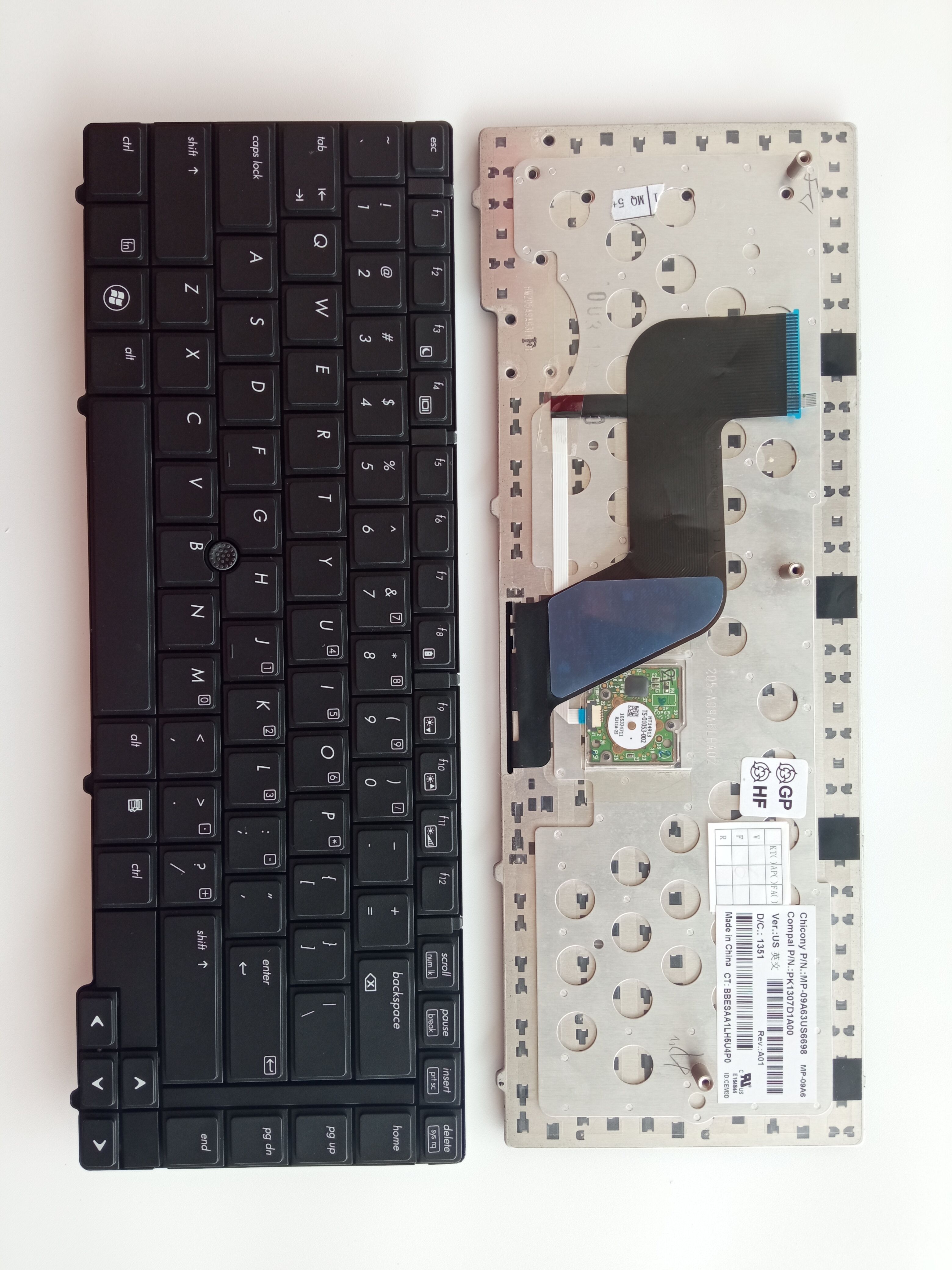 Picture of New Replacement Laptop Keyboard For HP 8440 BLACK With Point US Layout